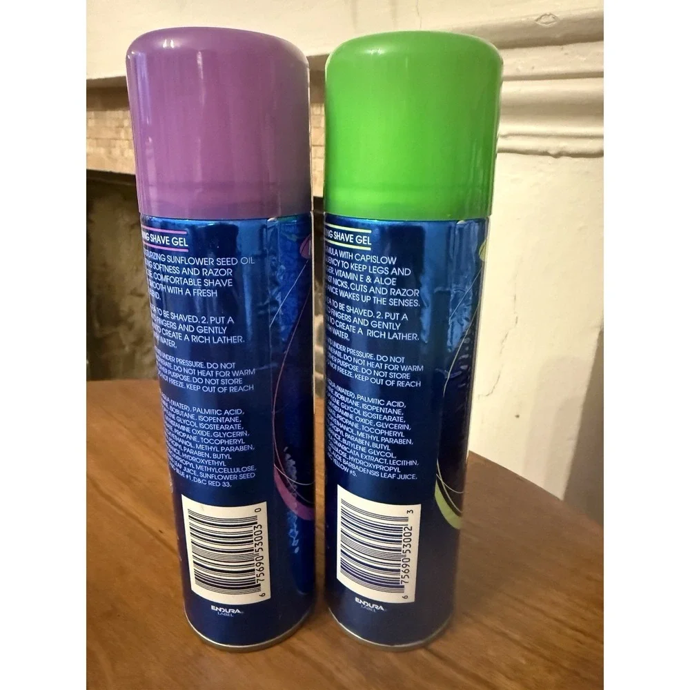 Noxzema Shave Minimizing Gel + Softening Gel 7 oz ea Discontinued Lot Of 2 HTF